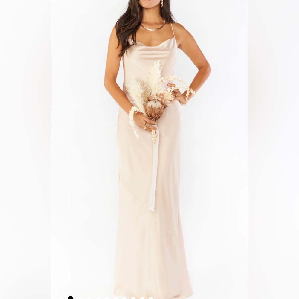 Show Me Your Mumu Tuscany slip bridesmaids dress I champagne luxe